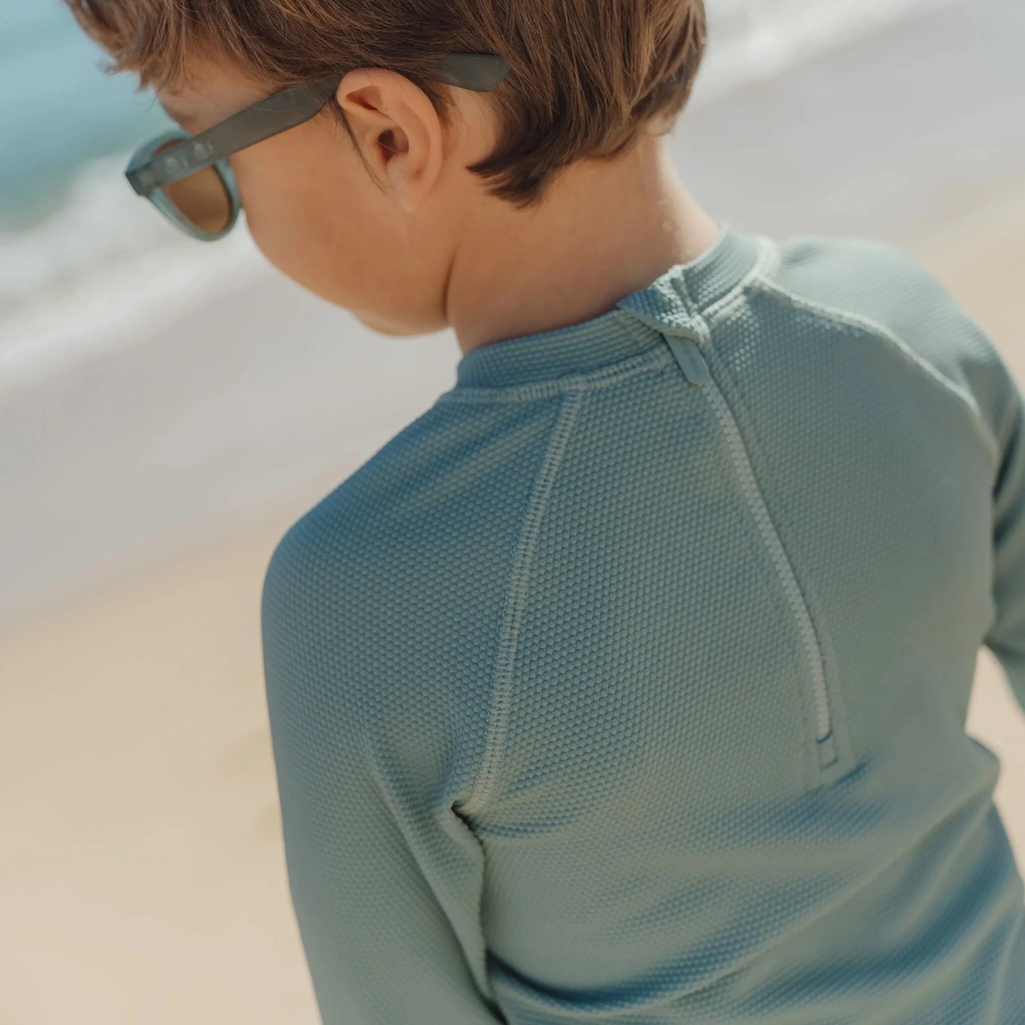 Camiseta UV manga larg Ocean Green - Little Dutch