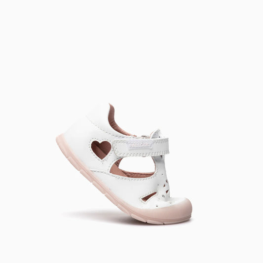 Sandalias barefoot Ziggy Blanco/rosa - Pablosky