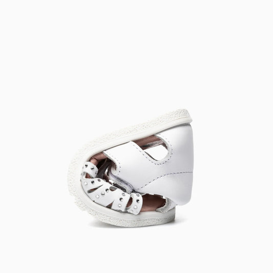 Sandalias barefoot Quizz Blanco Strass - Pablosky