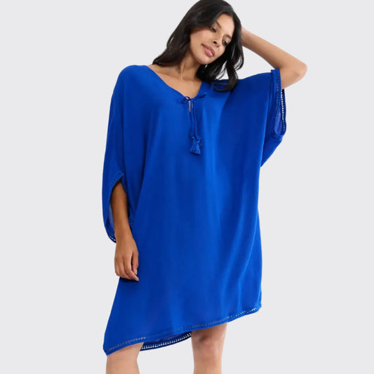 Kaftan Beach Mywear Raspberry Racing Blue - Triumph