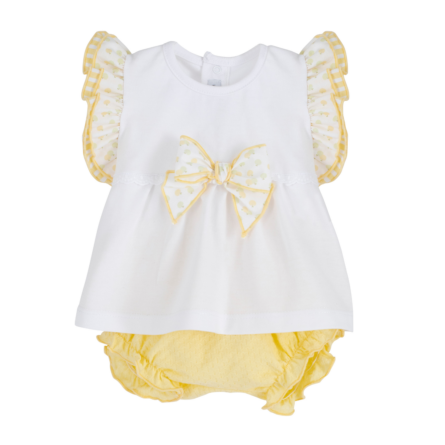 Conjunto pololo Frisa amarillo lazo - Calamaro