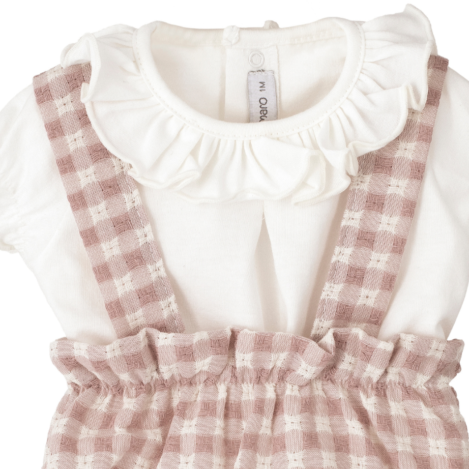 Conjunto pololo Egeo vichy rosa - Calamaro