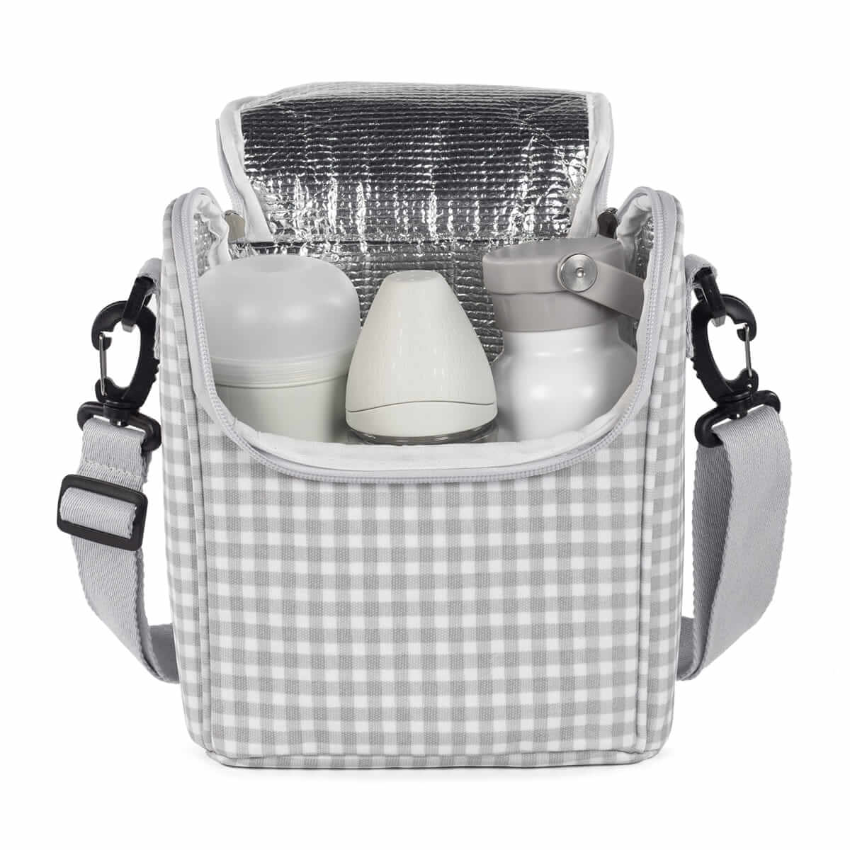 Bolsa térmica I Love Vichy gris - Walking Mum