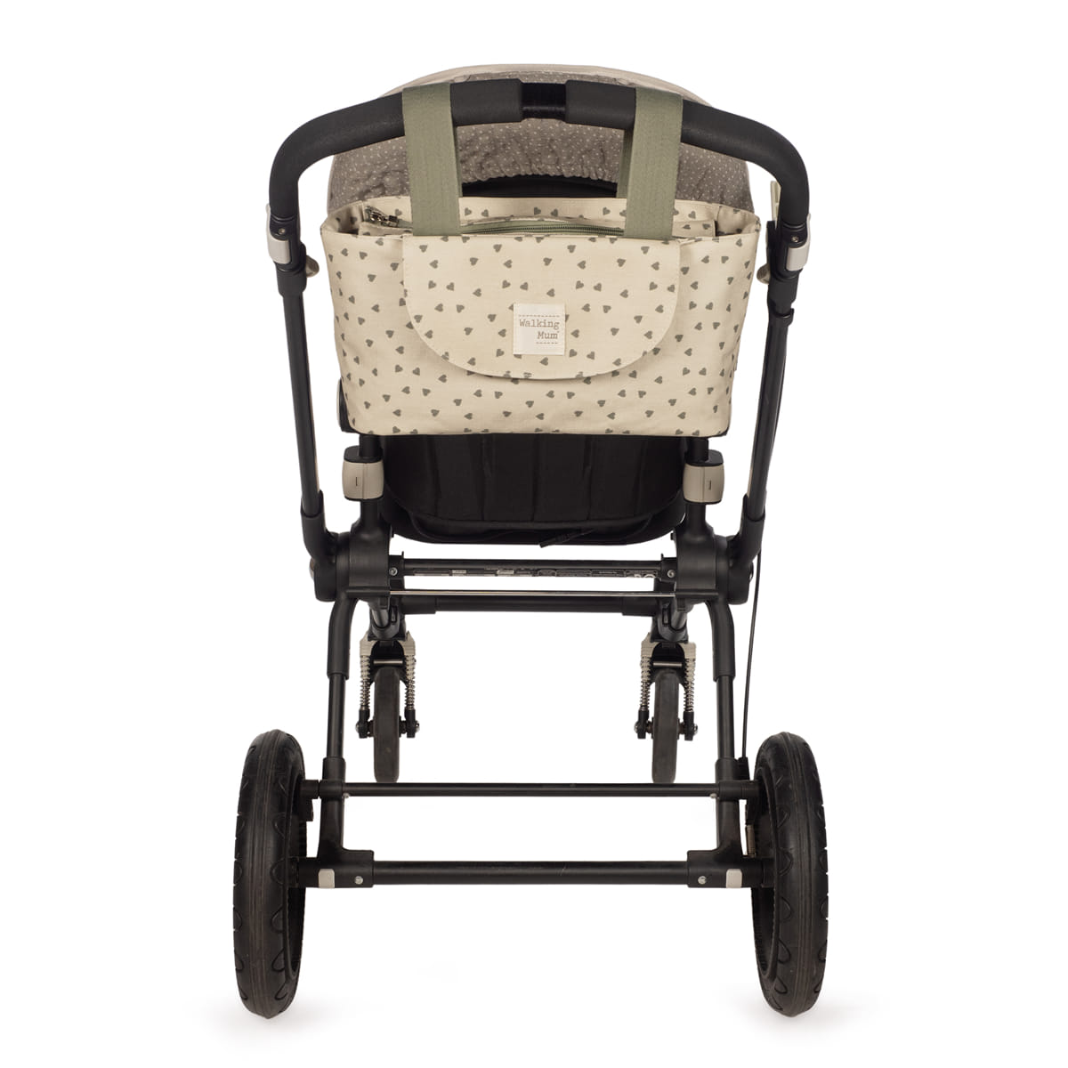 Organizador corazones Poppy Musgo - Walking Mum