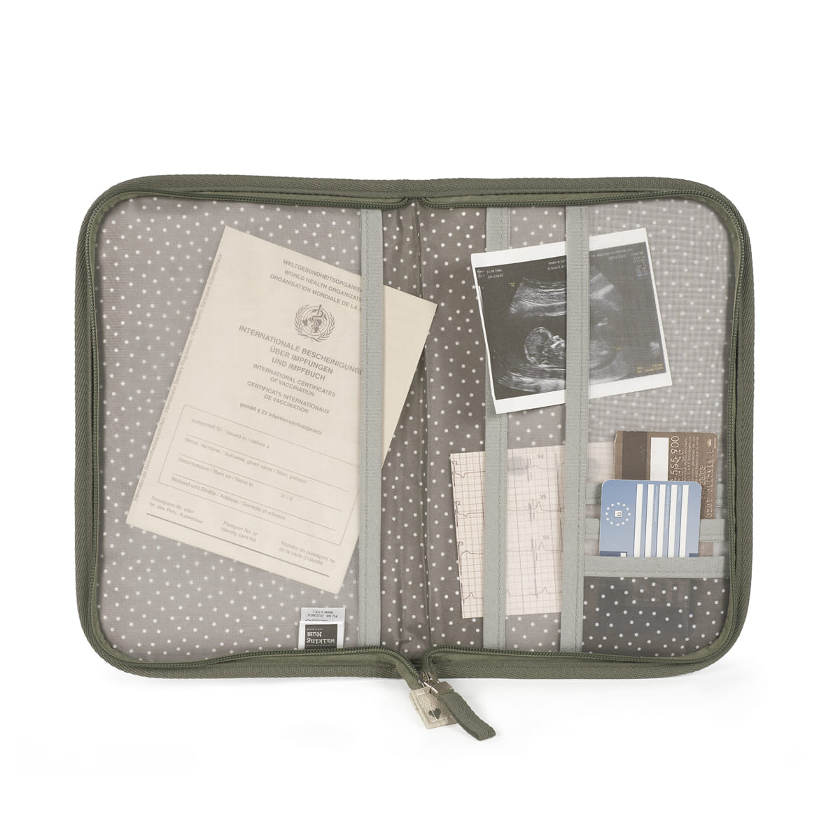 Libro nacimiento corazones Poppy Musgo - Walking Mum