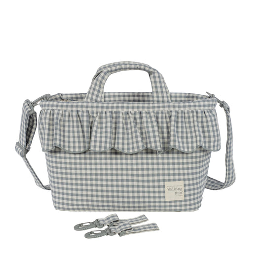 Bolso canastilla Praliné Vichy Matcha - Walking Mum