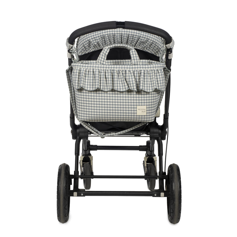Bolso canastilla Praliné Vichy Matcha - Walking Mum