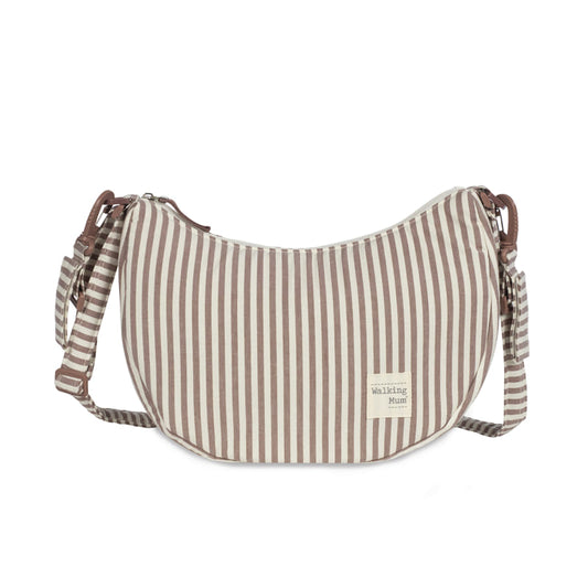 Bolso Crossbody Góndola Praliné Rayas Moka - Walking Mum