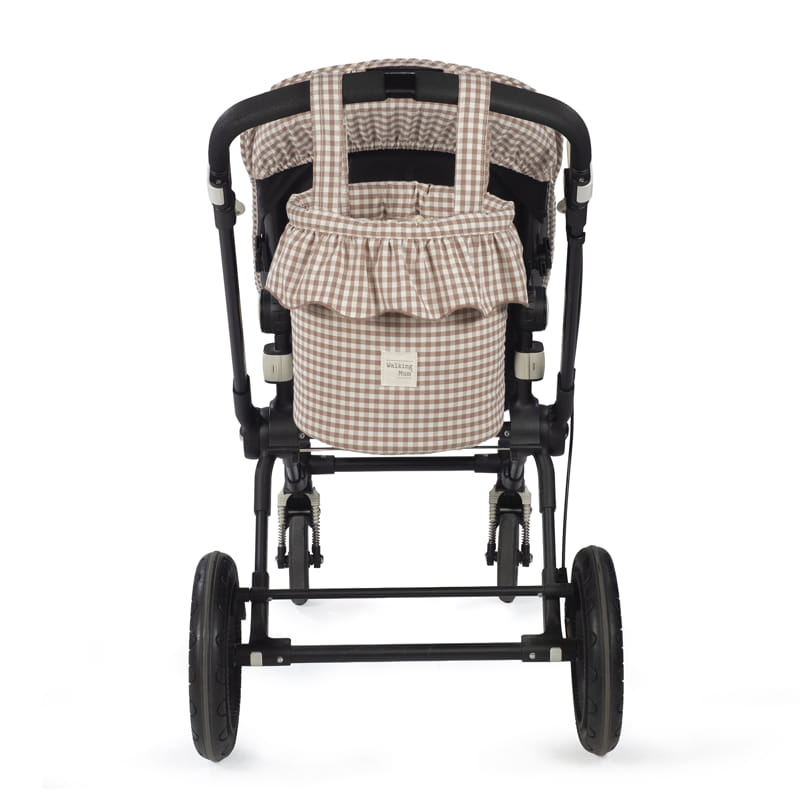 Bolso bucket Praliné Vichy Moka - Walking Mum