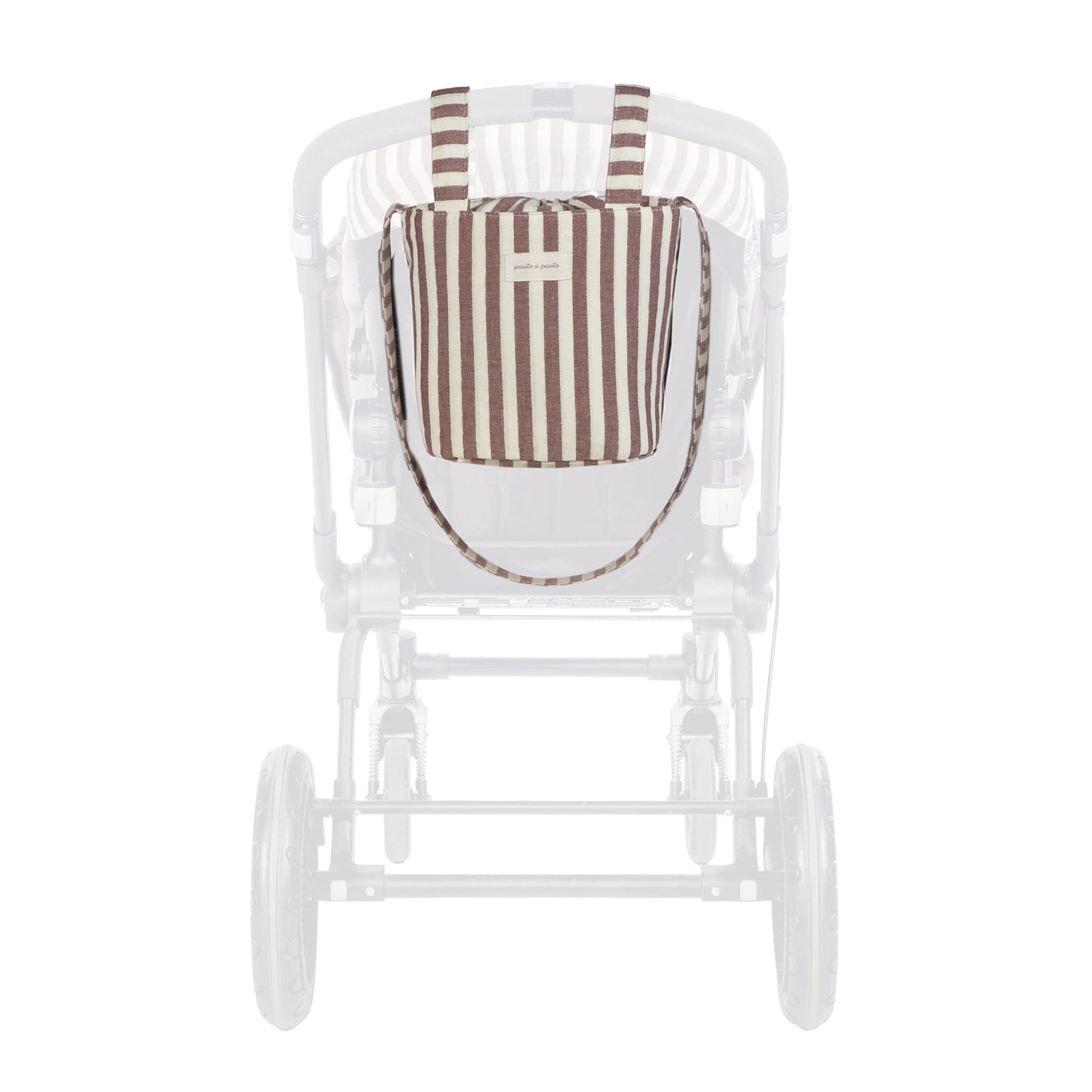 Bolsa Bucket Cherry Rayas - Pasito a Pasito