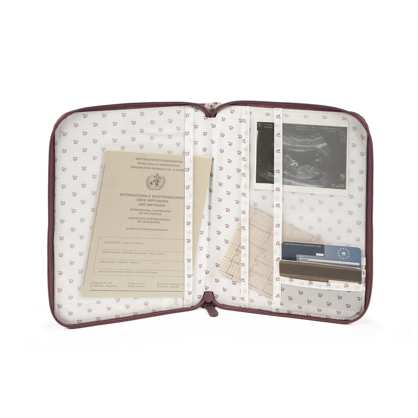 Libro nacimiento portadocumentos Cherry Rayas - Pasito a Pasito