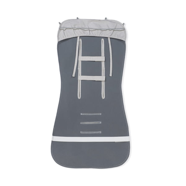 Colchoneta Little Bloom Vichy Gris - Pasito a Pasito