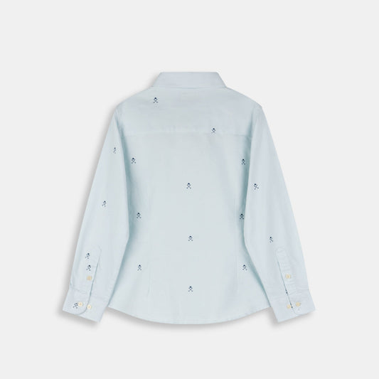 Camisa Multilogo Kids Azul Helado - Harper & Neyer
