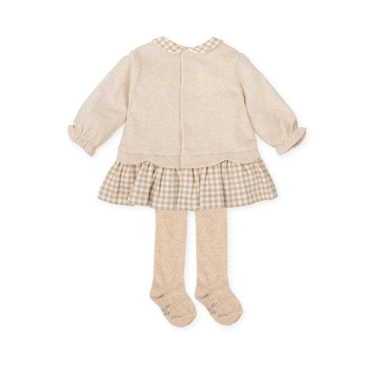 Vestido Soñar arena - Tutto Piccolo