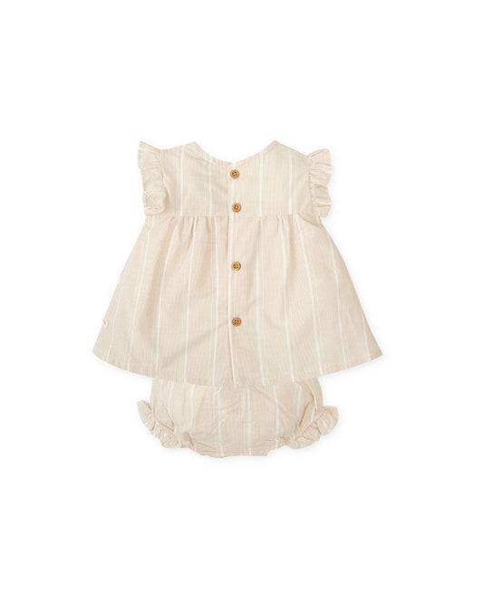 Vestido con braguita Fil a Fil Arena - Tutto Piccolo