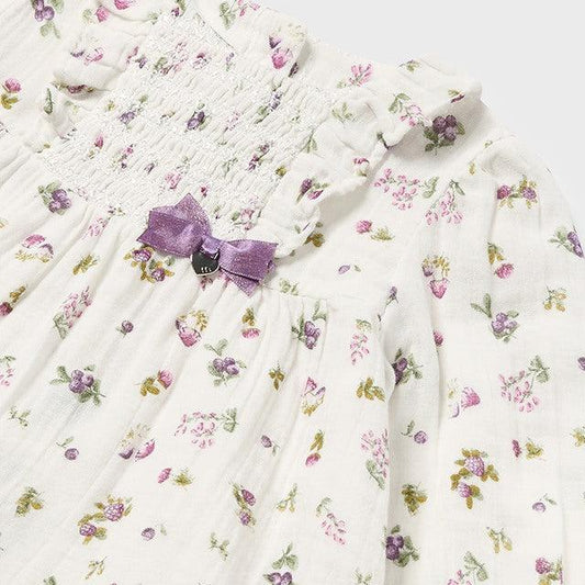 Blusa gasa estampada bebé niña - Mayoral