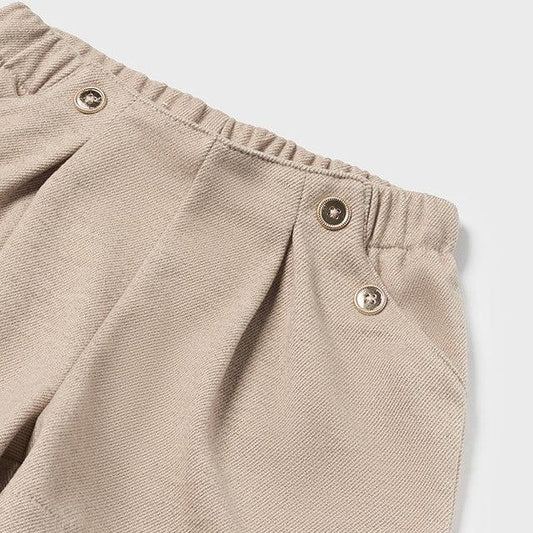 Bermuda beige bolsillos bebé niña - Mayoral