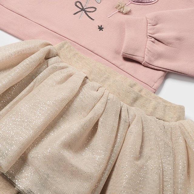 Conjunto legging-tutú y sudadera bebé niña - Mayoral