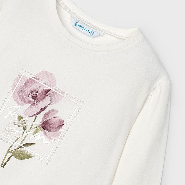 Camiseta flores niña Mayoral