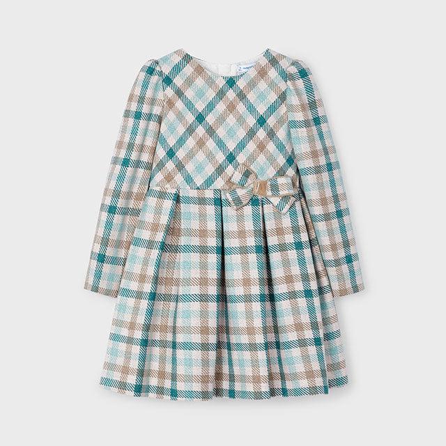 Vestido cuadros niña Mayoral