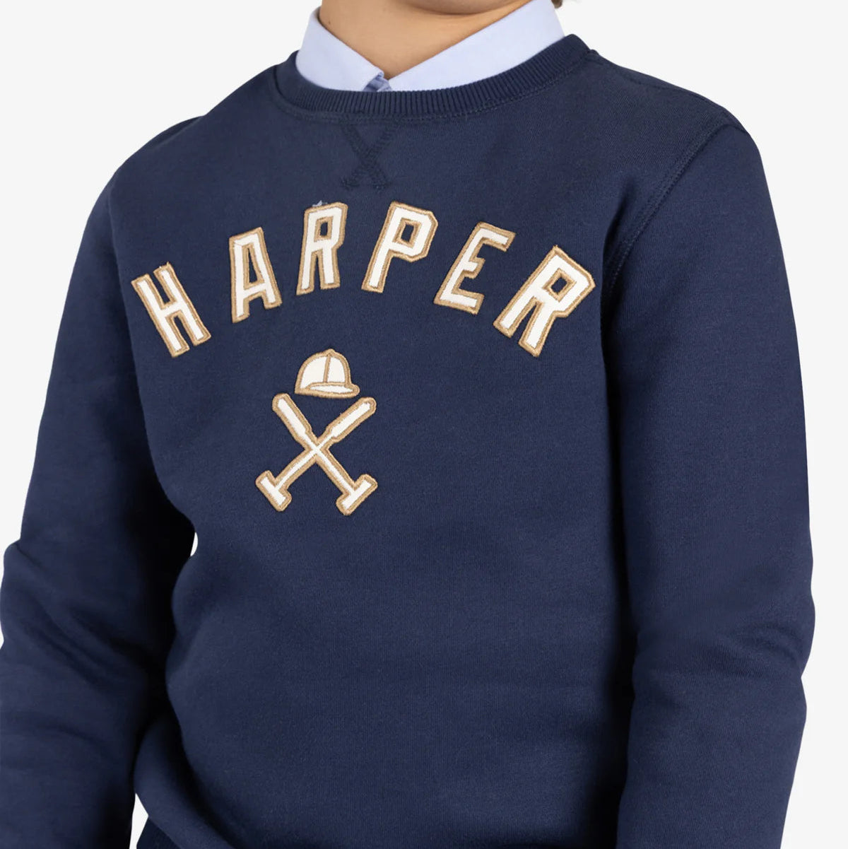 Sudadera New England Kids Navy Blue - Harper & Neyer