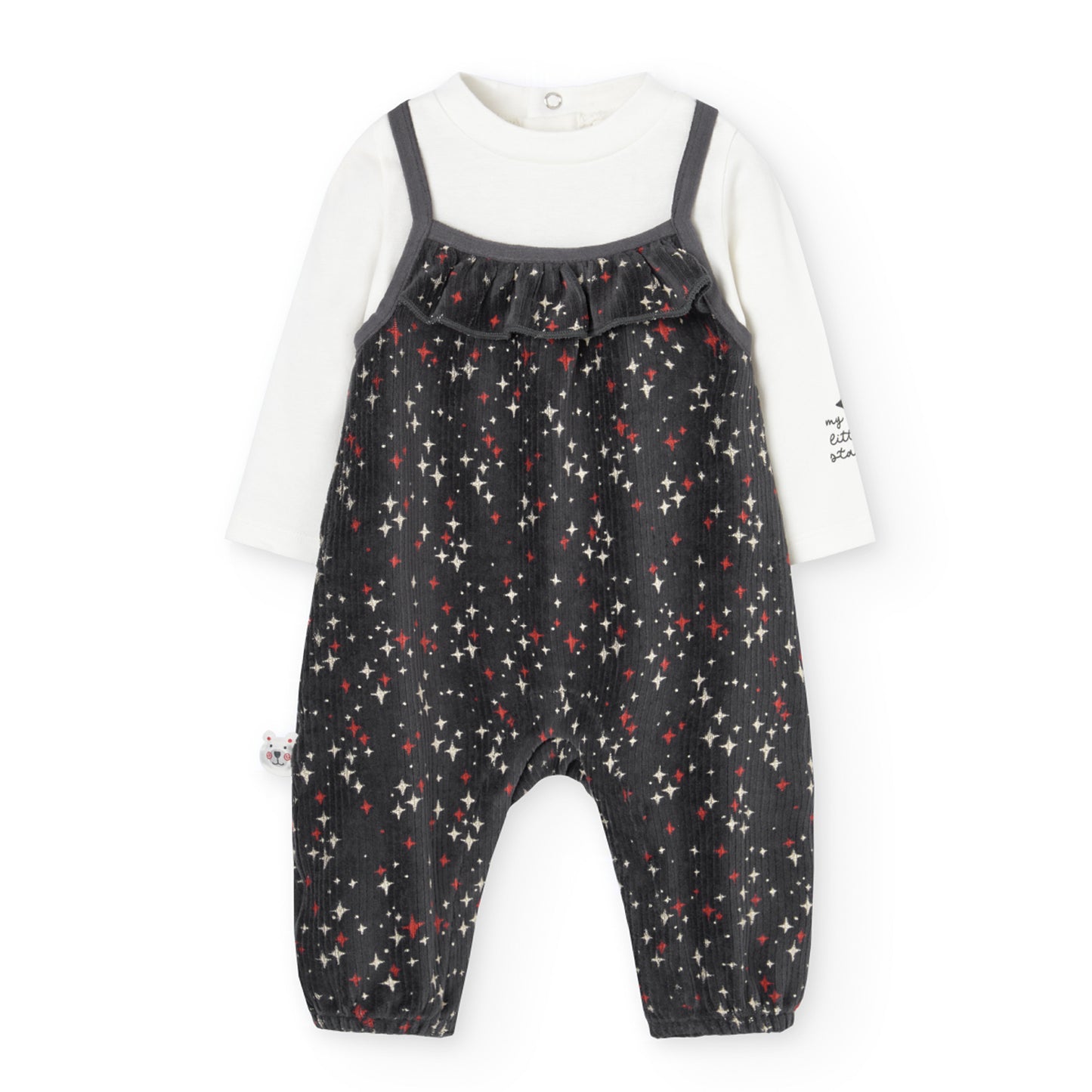 Conjunto estrellas peto y body Arctic Life