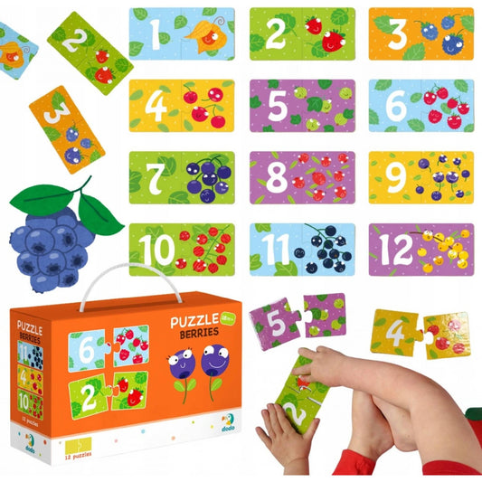 Puzzle Duo Frutas y números - Dodo