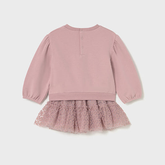 Conjunto falda tul y jersey rosa - Mayoral