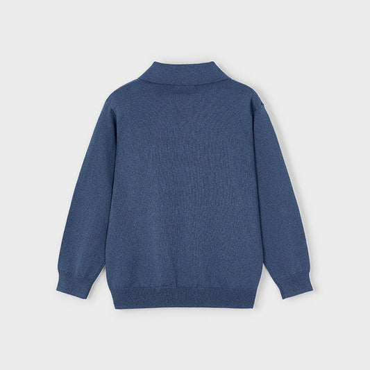 Polo tricot niño azul - Mayoral