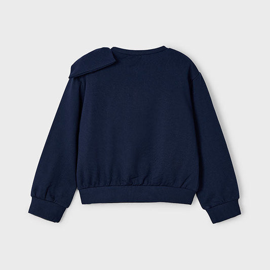 Sudadera lazo niña marino - Mayoral