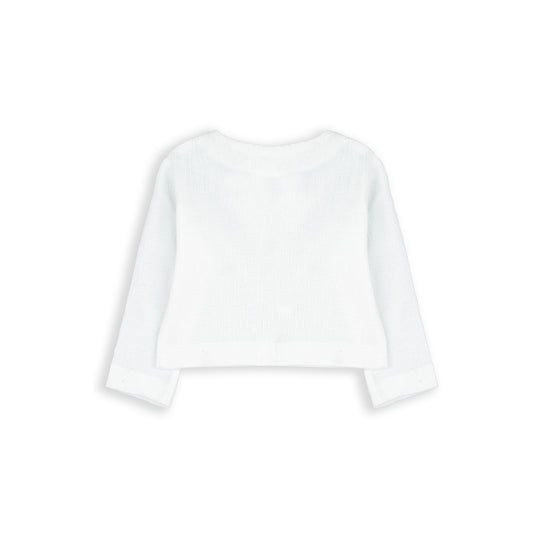 Chaqueta botón blanco niña - BabyBol