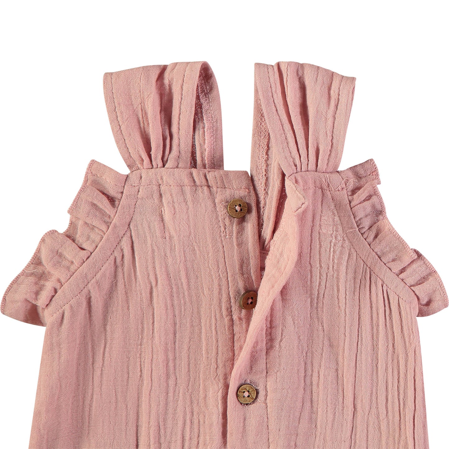 Peto niña rosa con volante y diadema - BabyBol