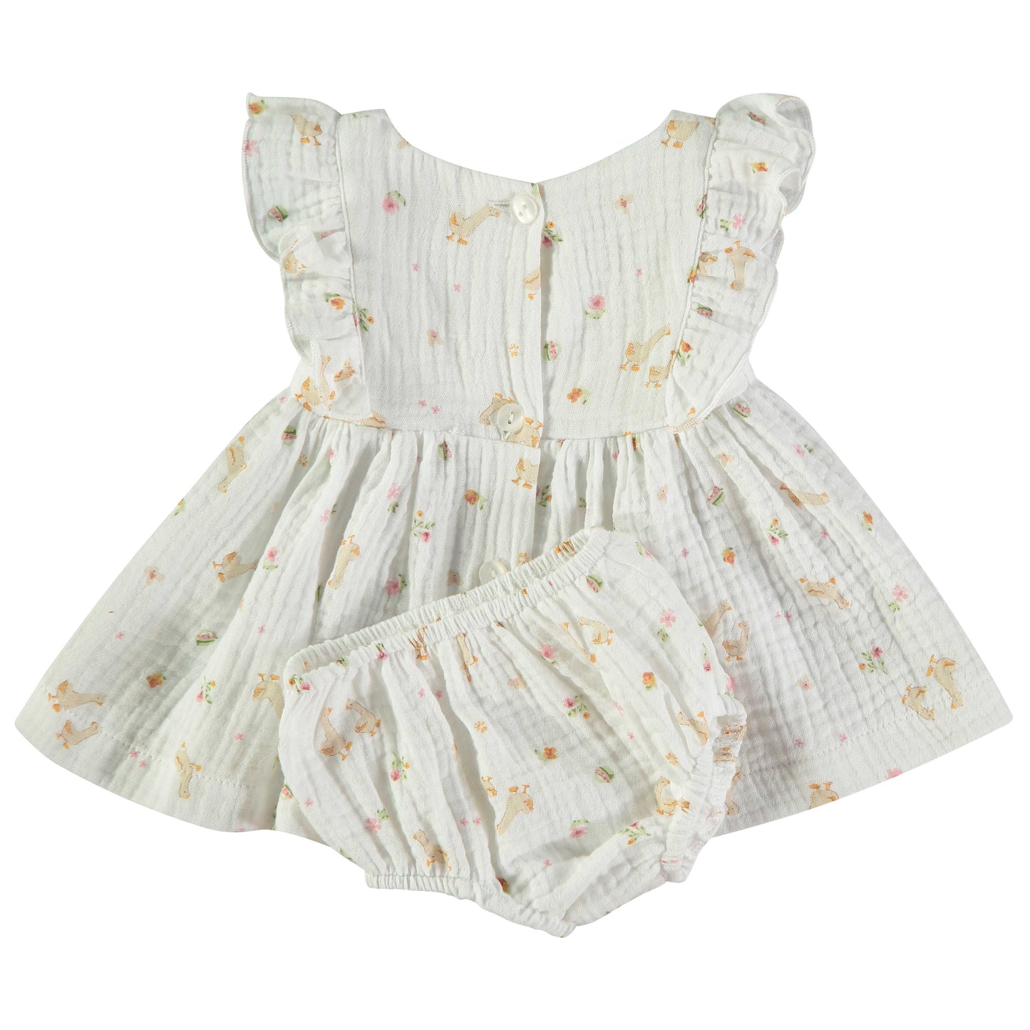 Vestido bebé niña Oca flores - BabyBol