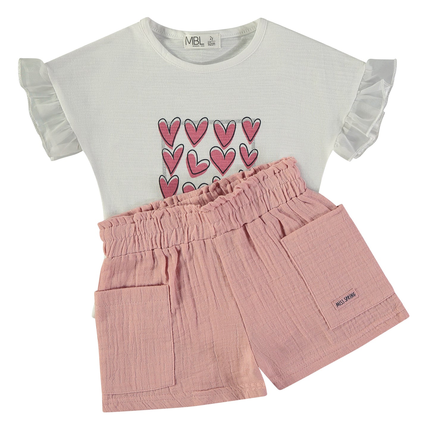 Conjunto niña camiseta y short Believe in Love - BabyBol