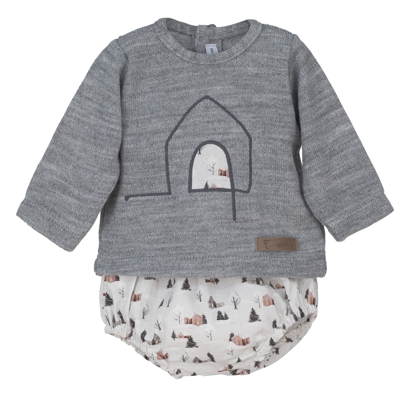 Conjunto ranita pololo Terra gris - Calamaro