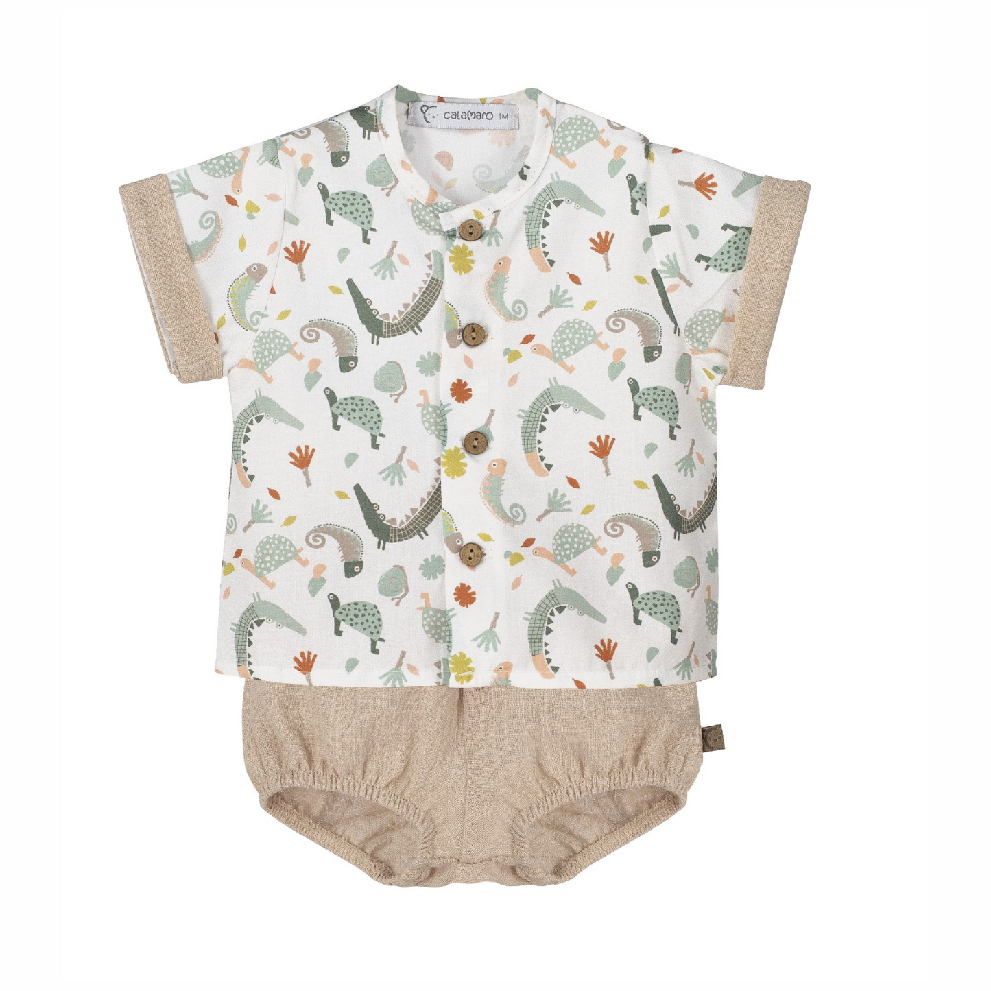 Conjunto pololo Mejorana beige - Calamaro