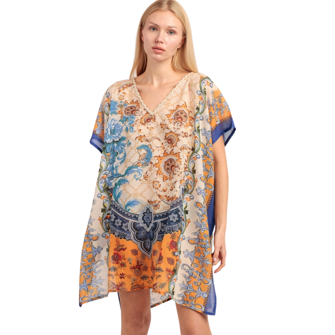 Vestido Kaftan Manga Corta Valencia - Admas