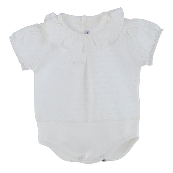 Body camisa manga corta plumeti crudo - Calamaro