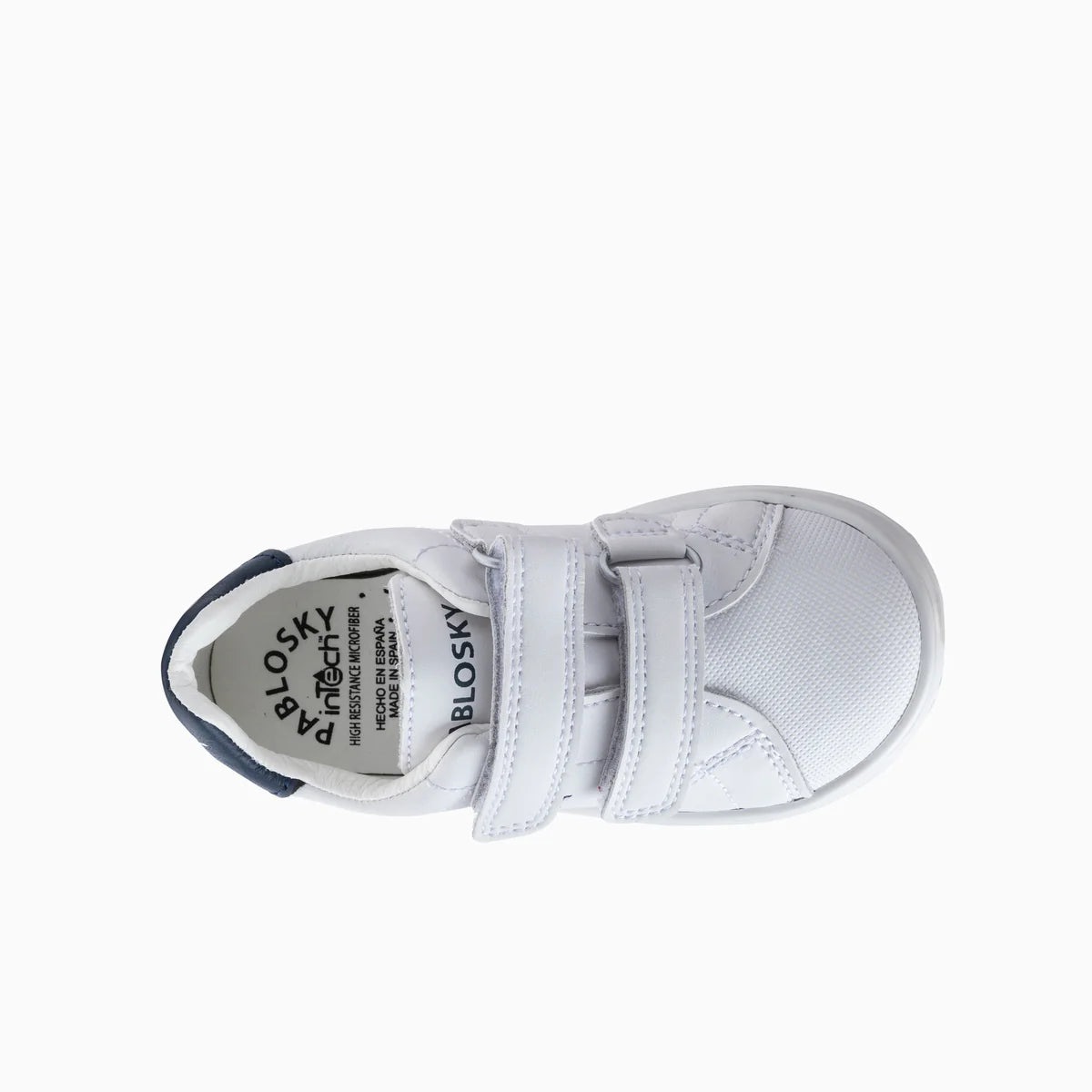 Deportivo tenis barefoot Sonic blanco/marino - Pablosky