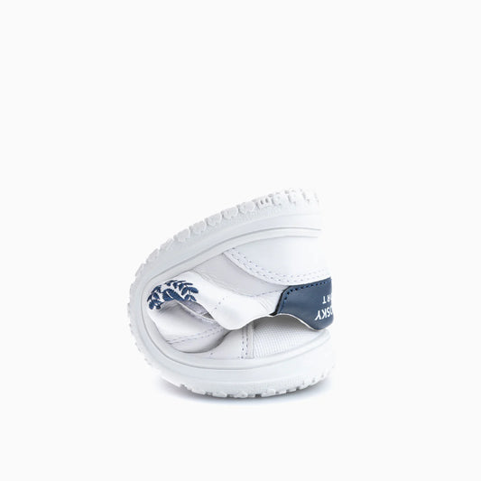 Deportivo tenis barefoot Sonic blanco/marino - Pablosky
