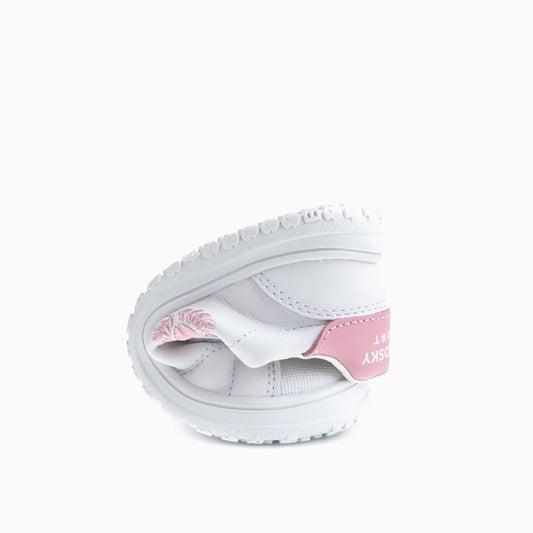 Deportivo tenis barefoot Sonic blanco/rosa - Pablosky