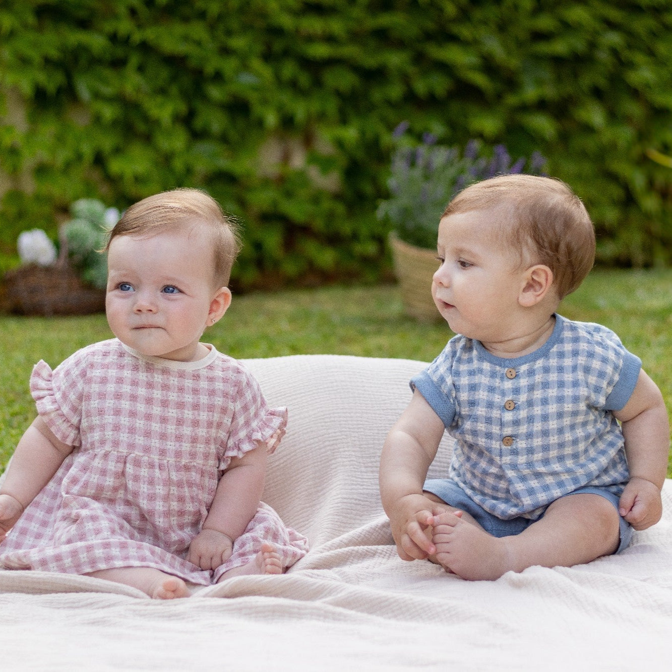 Vestido Egeo vichy rosa - Calamaro