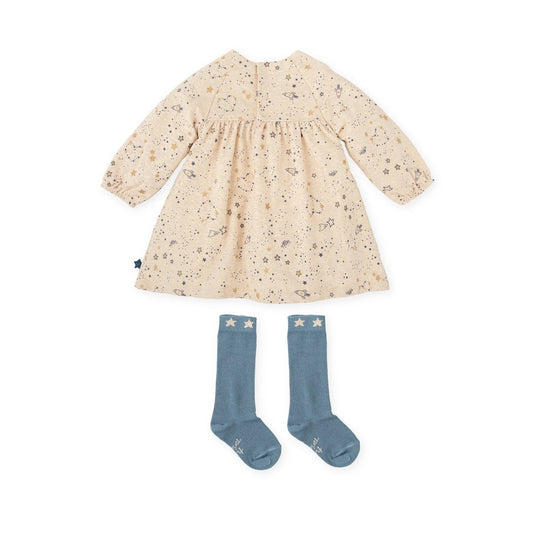 Vestido Estrella Fugaz crudo - Tutto Piccolo