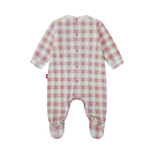Pelele de Bebé Cuadros Rojo y Verde – Tutto Piccolo