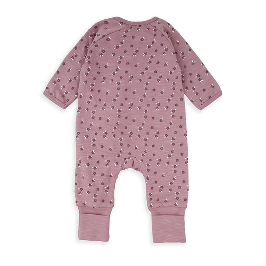 Pelele malva Flores - BabyBol