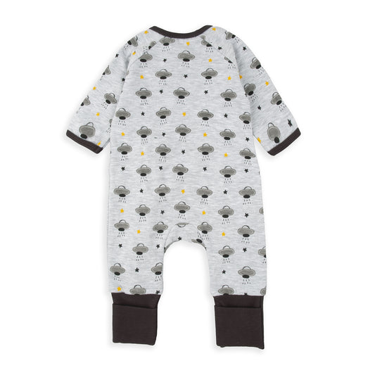 Pelele gris jaspeado Ovni - BabyBol