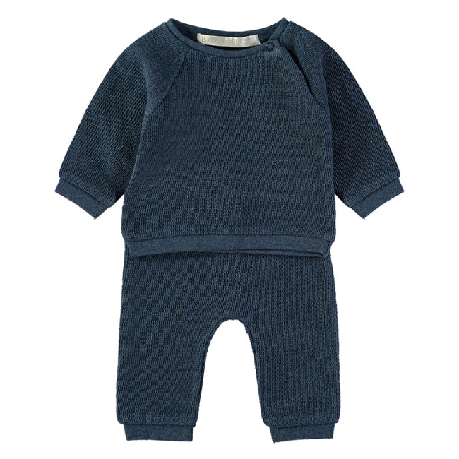 Conjunto de Punto Azul Marino – Babybol