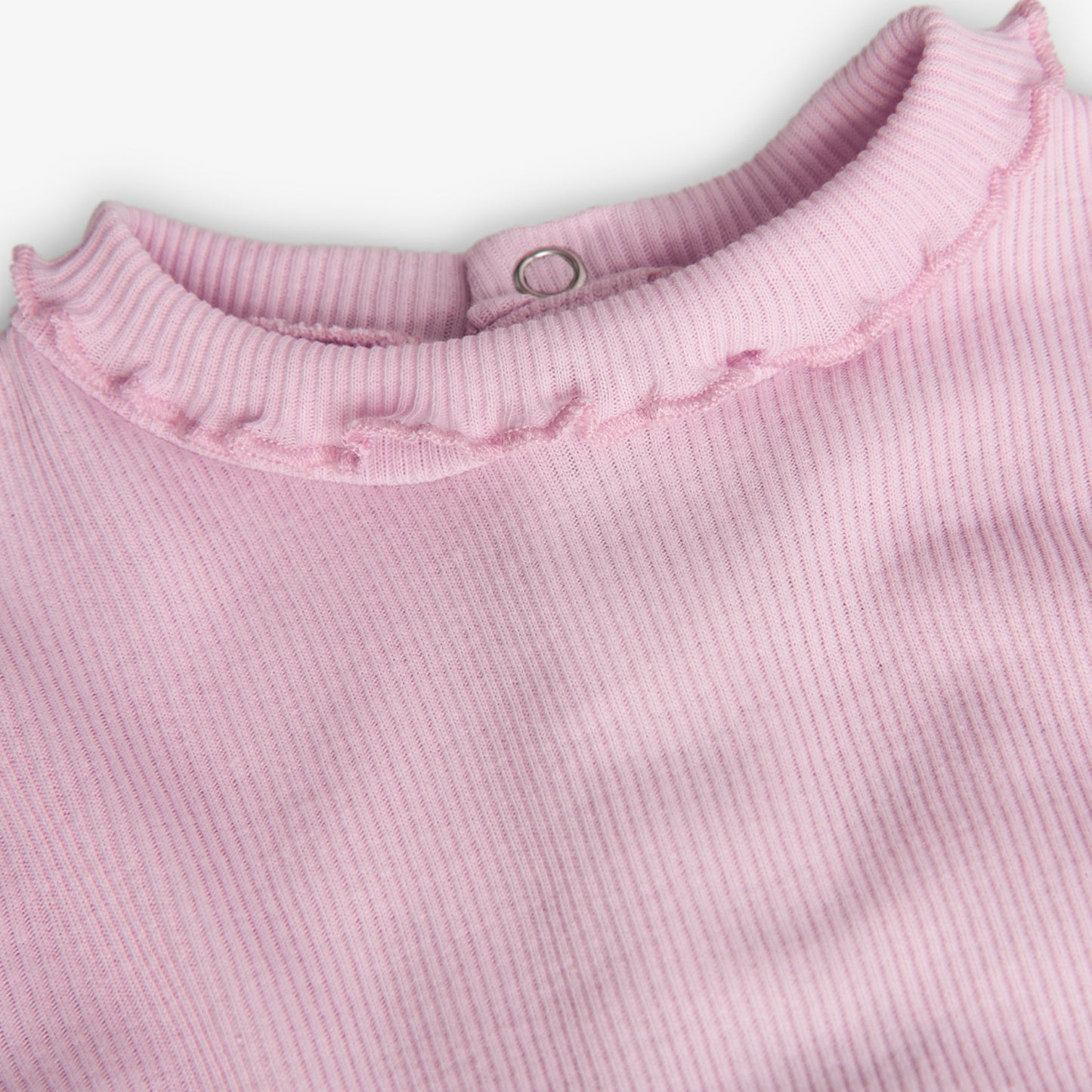 Camiseta canalé rosa básica Boboli