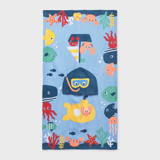 Toalla playa con capucha bebé Beach - Mayoral