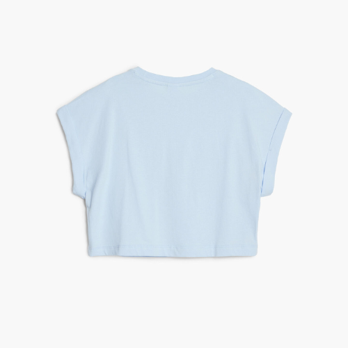 Camiseta cropped logo brillo conejos - Desigual